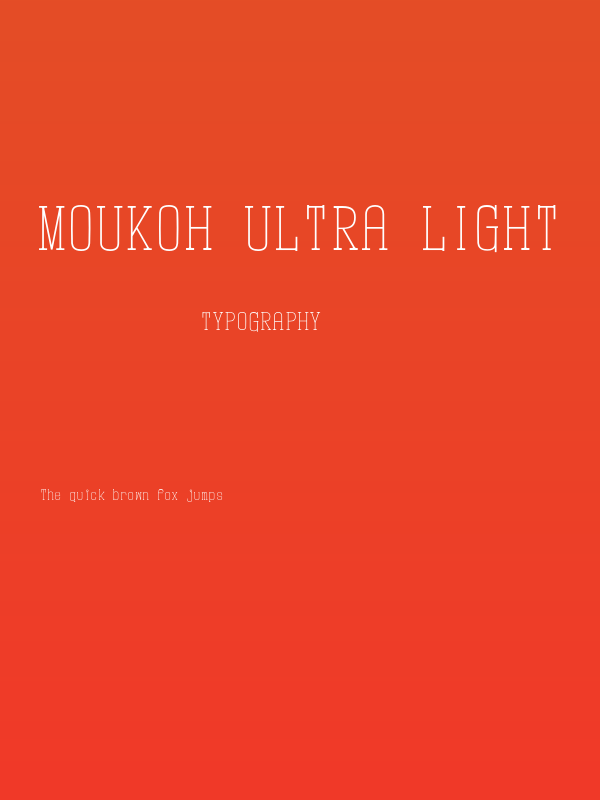 Moukoh Ultra Light Poster