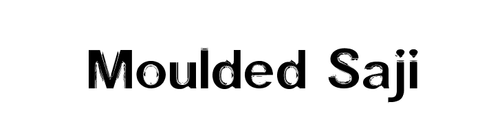 Moulded Saji Font
