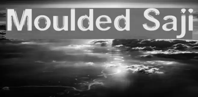 Moulded Saji Font examples