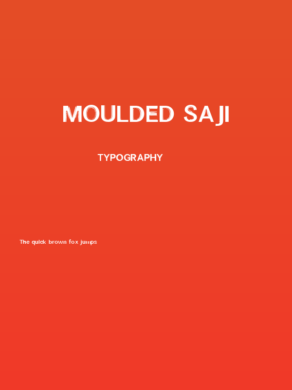 Moulded Saji Poster