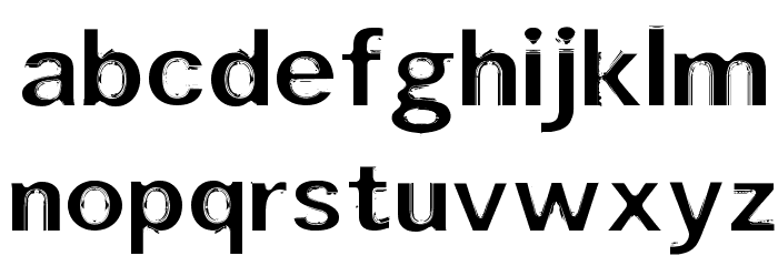 Moulded Saji Font LOWERCASE