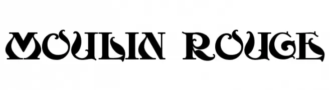 Moulin Rouge  Frei Schriftart Herunterladen