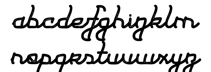 Moulin Rouge Font LOWERCASE