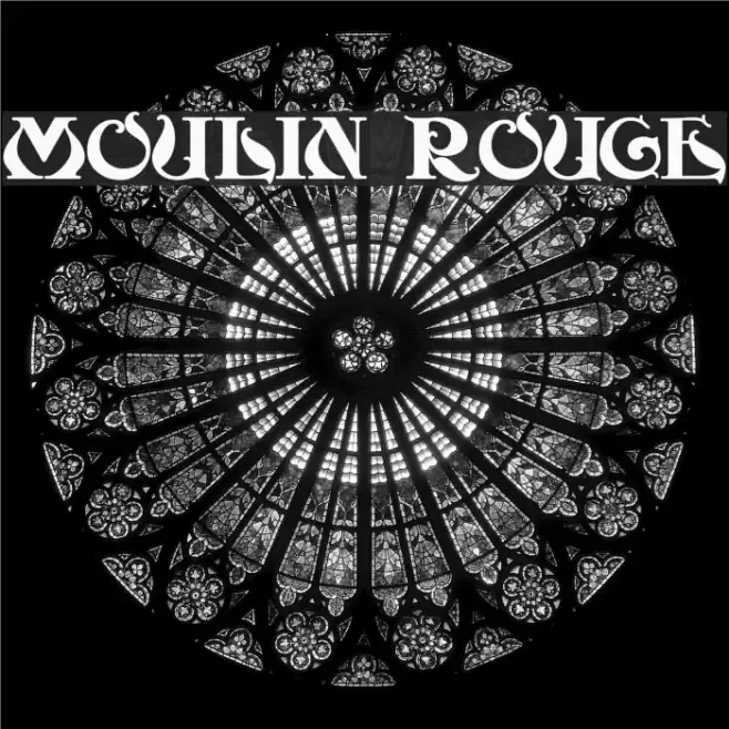 Moulin Rouge Font examples