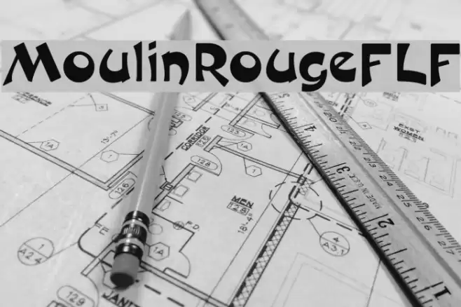 MoulinRougeFLF Font examples