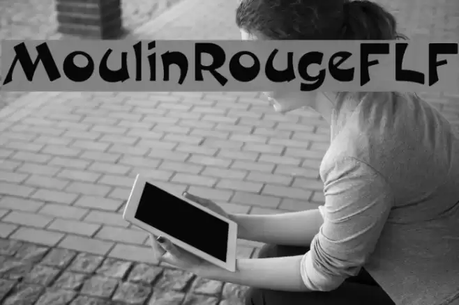 MoulinRougeFLF Font examples