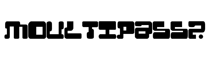 MoultiPass2  font caratteri gratis
