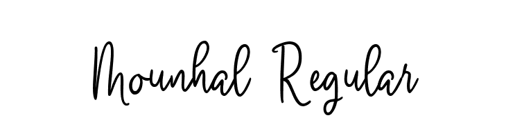 Mounhal Regular  font caratteri gratis