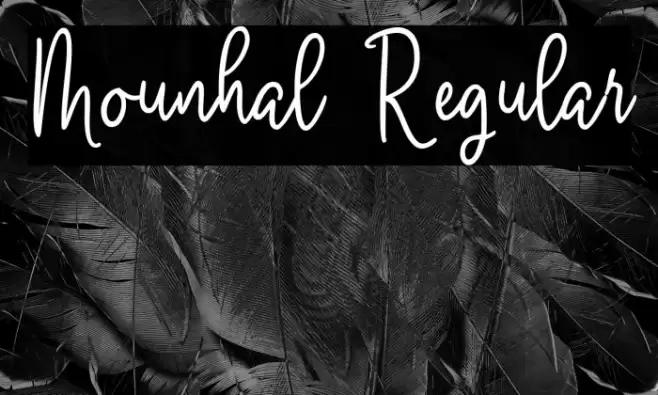 Mounhal Regular Font examples