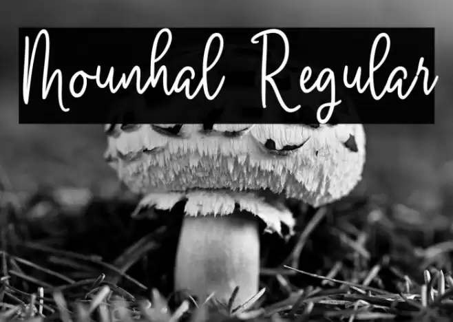 Mounhal Regular Font examples