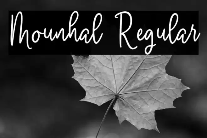 Mounhal Regular Font examples