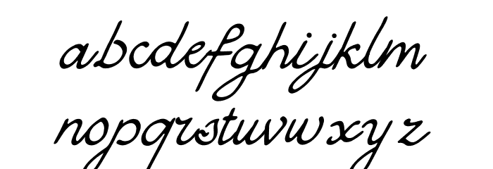 Mounlee Font LOWERCASE