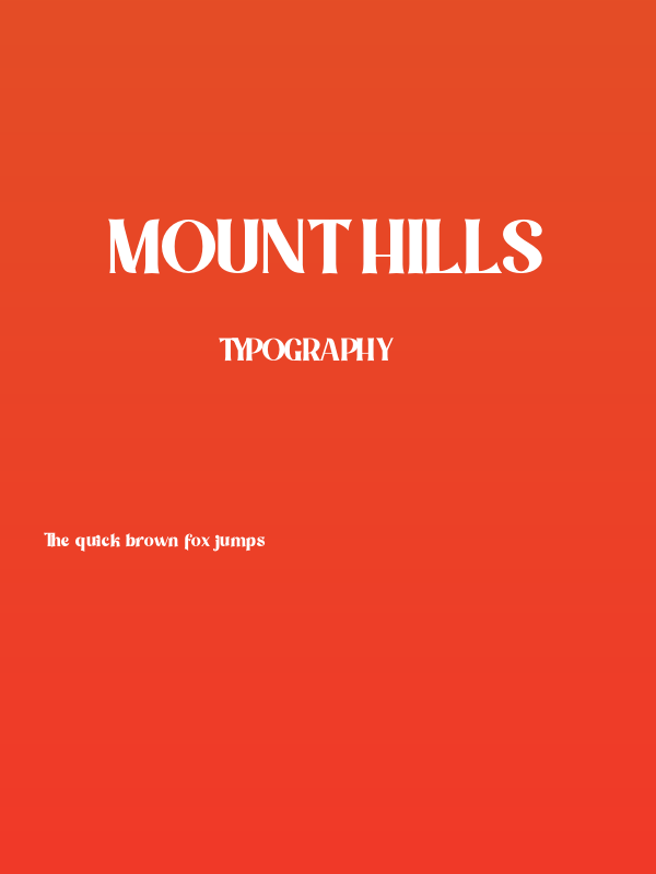 Mount Hills Poster