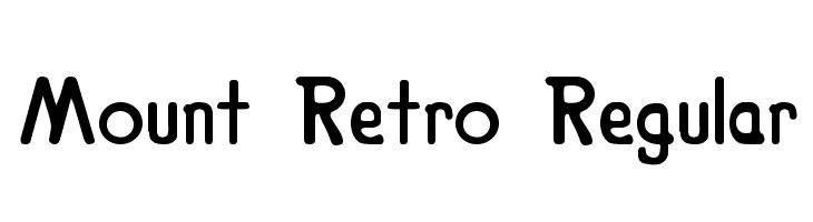 Mount Retro Regular  免费字体下载