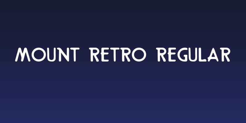 Mount Retro Regular Social Header