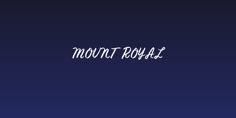 Mount Royal Social Header