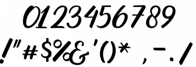 Mountain Bridge Font OTHER CHARS