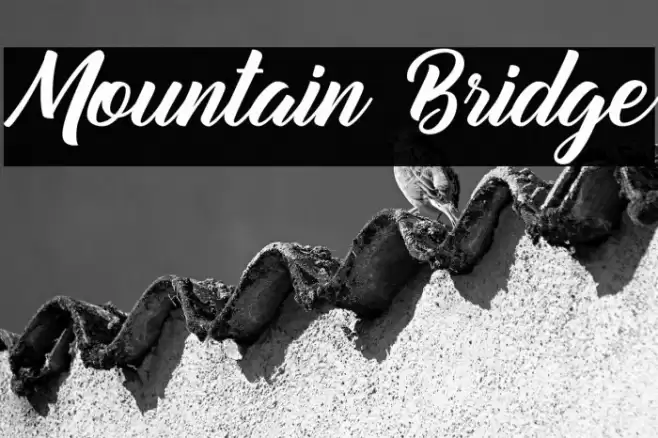 Mountain Bridge Font examples