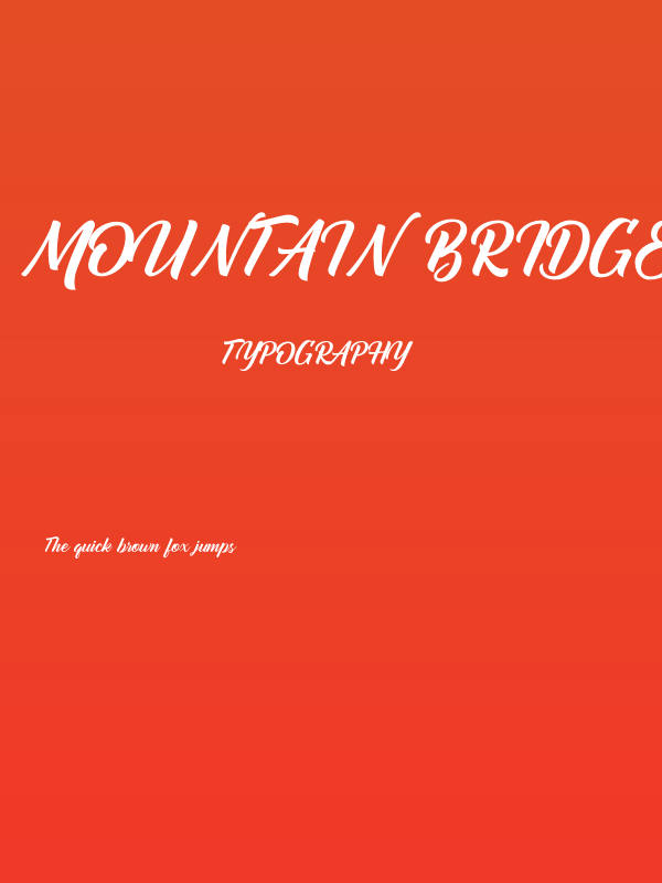 Mountain Bridge Poster