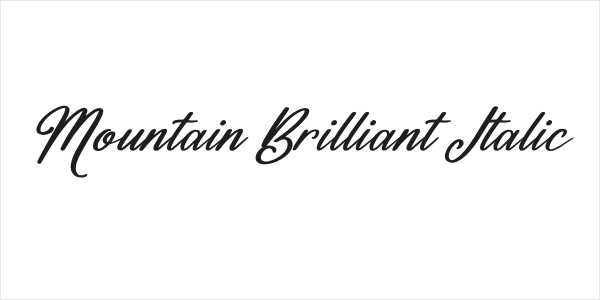 Mountain Brilliant Italic Logo
