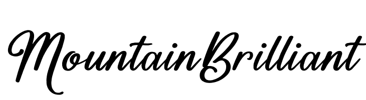 Mountain Brilliant  font caratteri gratis