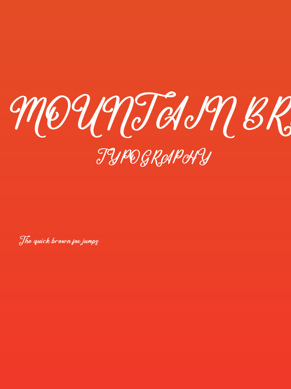 Mountain Brilliant Poster