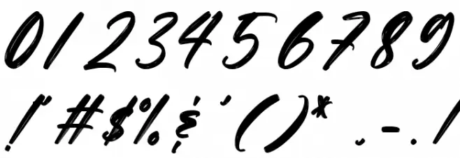 Mountain Hills Font OTHER CHARS