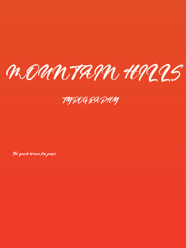 Mountain Hills Poster