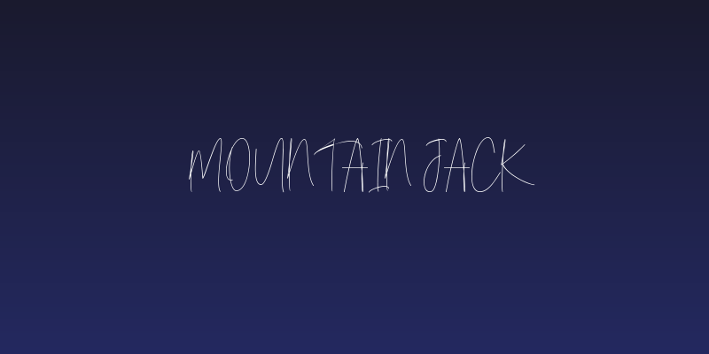 Mountain Jack Social Header