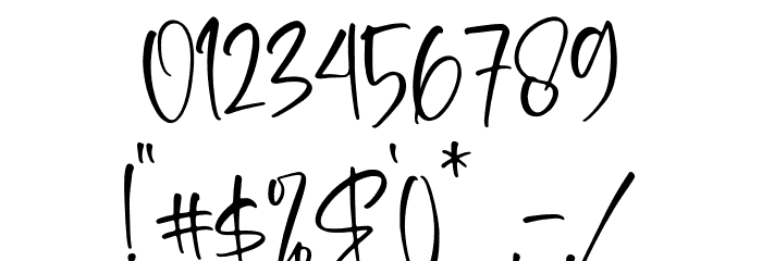 Mountain Moonlight Font OTHER CHARS