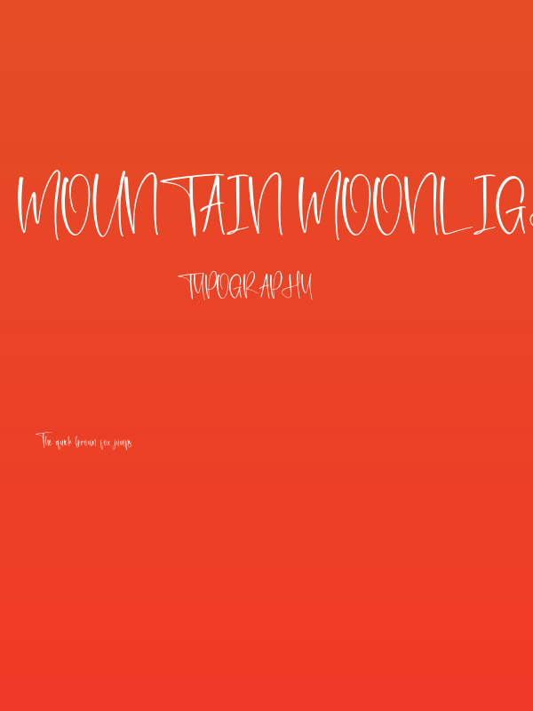 Mountain Moonlight Poster