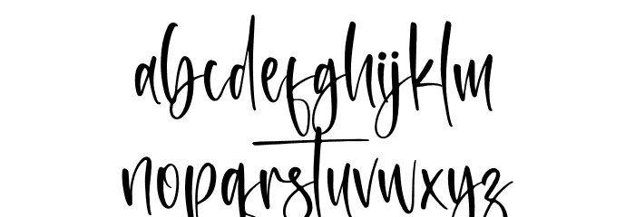 Mountain Moonlight Font LOWERCASE