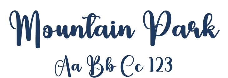 Mountain Park Font Preview