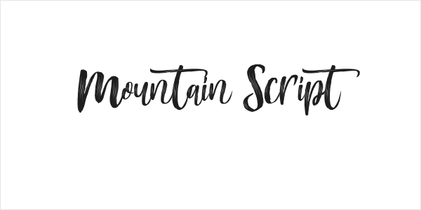 Mountain Script Logo