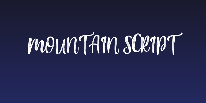 Mountain Script Social Header