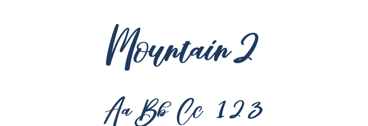 Mountain2 Font Preview