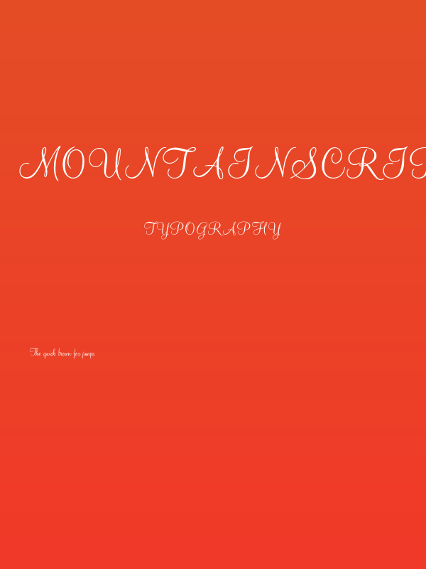 MountainScriptOpti Poster