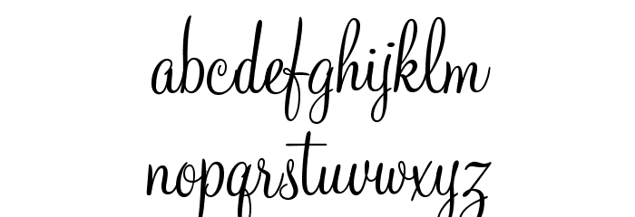 MountainScriptOpti Font LOWERCASE