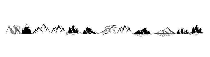 Mountains Set  Descarca Fonturi Gratis