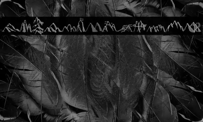 Mountains Set Font examples