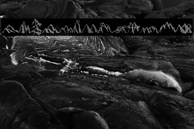 Mountains Set Font examples