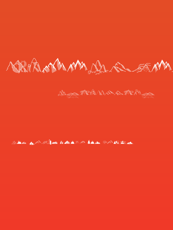 Mountains Set Poster