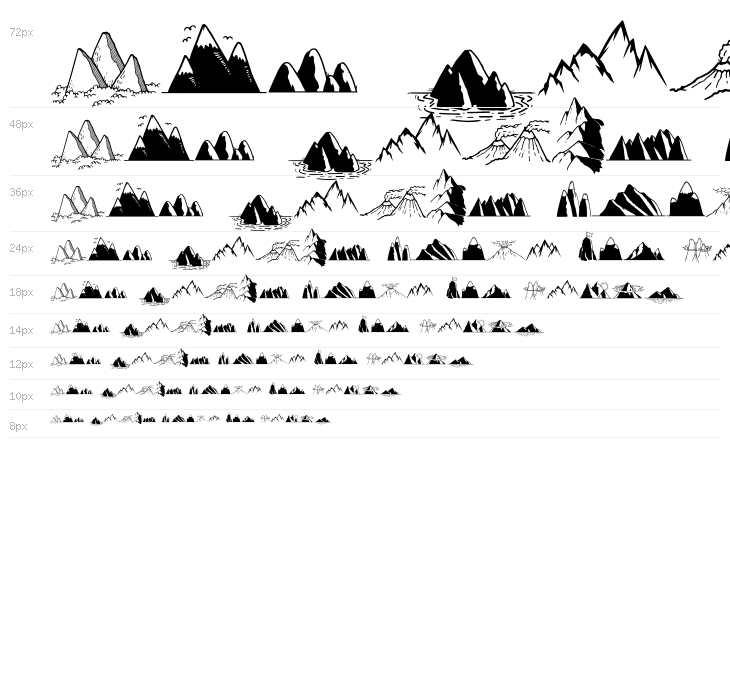 Mountains Set Waterfall
