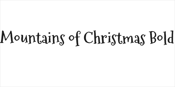 Mountains of Christmas Bold Logo