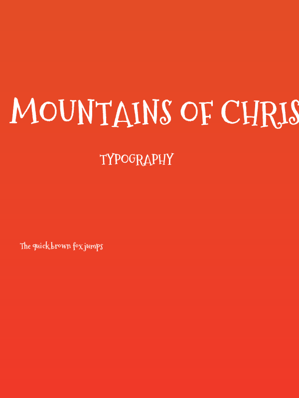 Mountains of Christmas Bold Poster