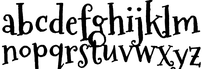 Mountains of Christmas Bold Font LOWERCASE