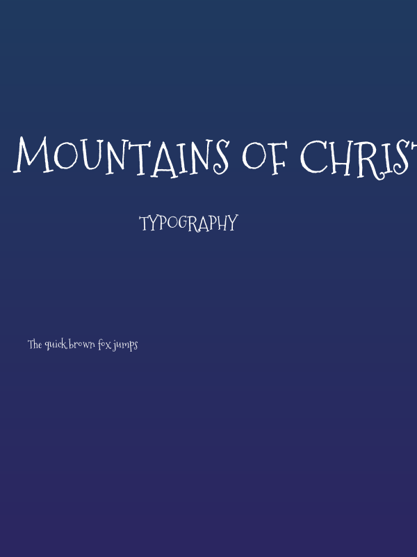 Mountains of Christmas1 Poster