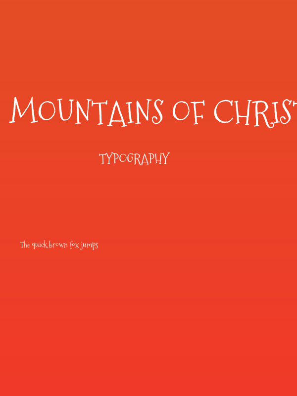 Mountains of Christmas Poster