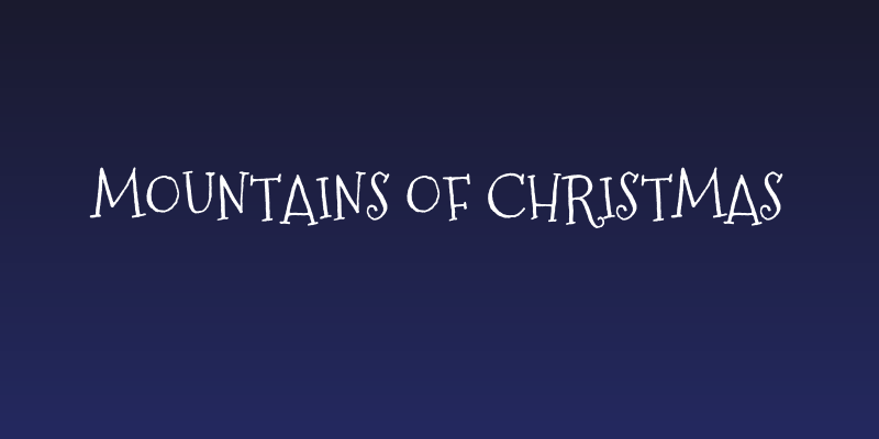 Mountains of Christmas Social Header