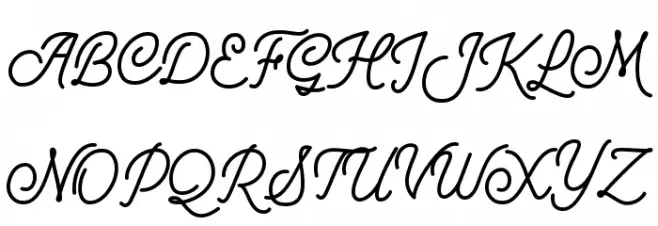 Mountecarlo 字体 大写